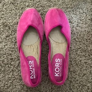 Never been worn hot pink loafer